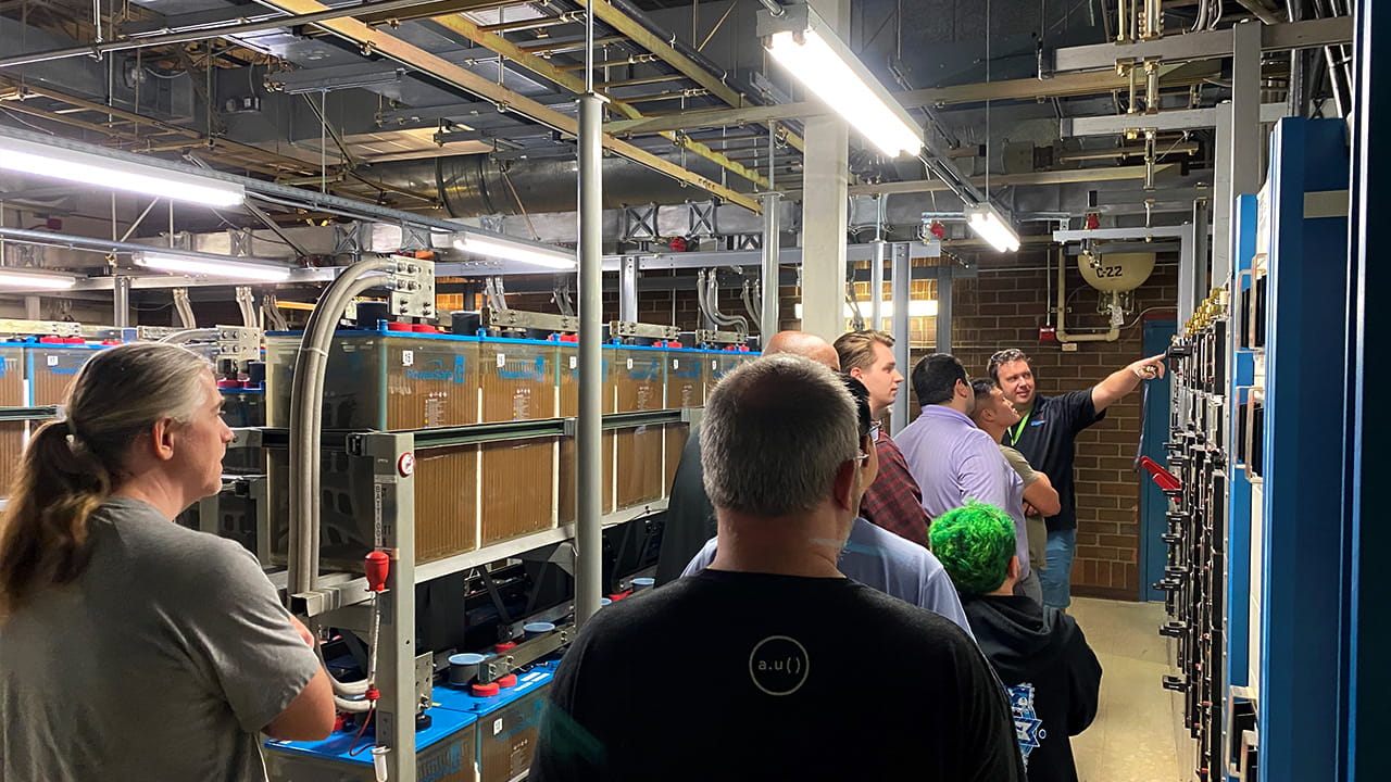 Central Office tour participants