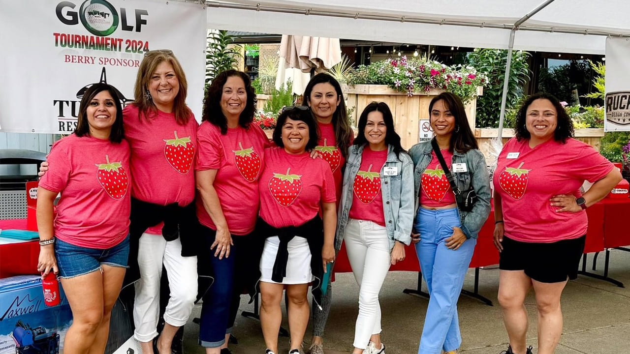 Jenn Harvey at the Strawberry Charity Gold Tournament