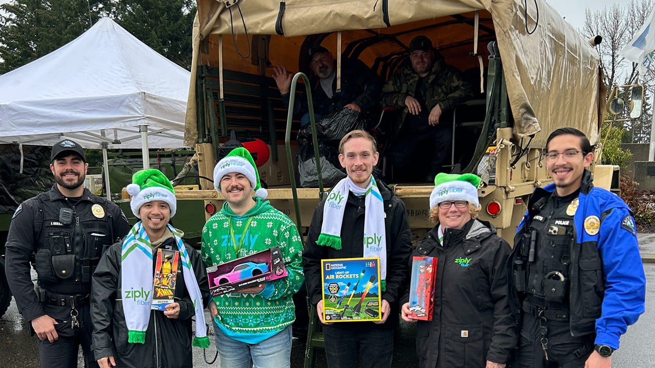 Ziply Fiber partnerships bring toys to kids