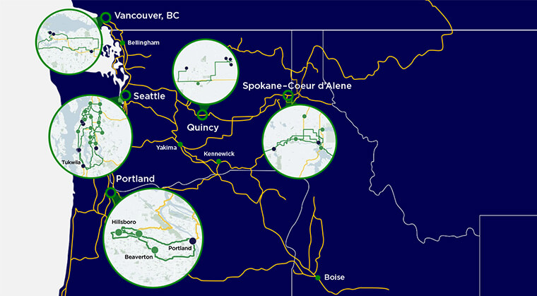 Ziply Fiber data center locations