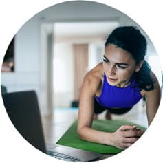 Follow a workout from wherever you want in the house