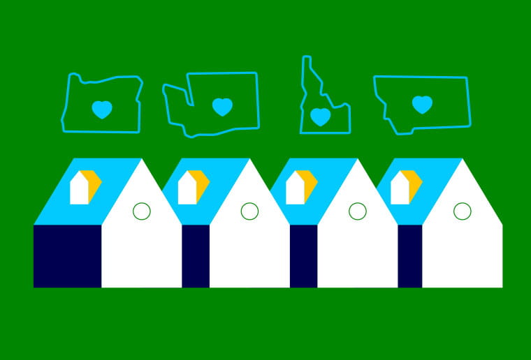 four houses and four states